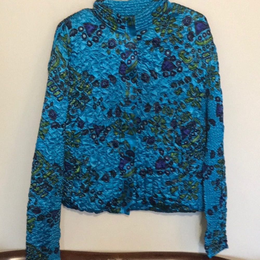 Unique Puff Popcorn Style Jacket By Ruby Red. Sz L - image 8